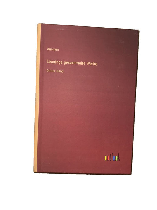 Lessings gesammelte Werke: Dritter Band, DaveyDooDeals – an image of a book with the title ' anonym '