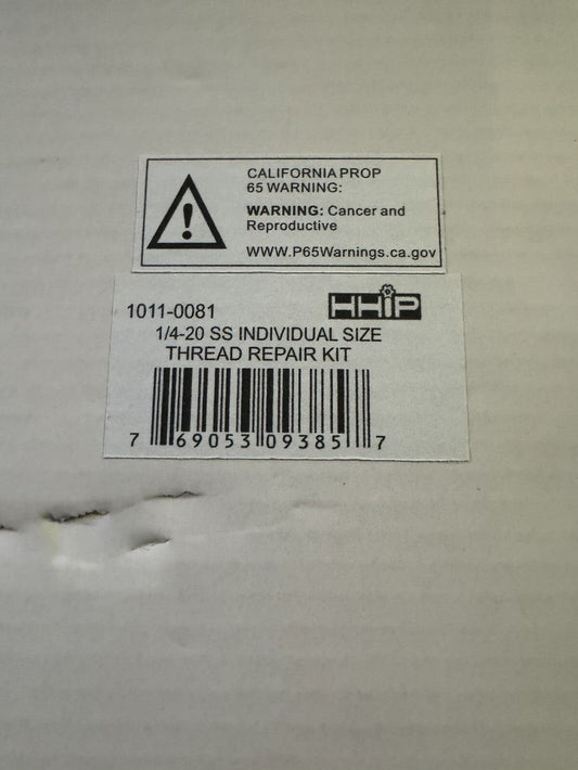 HHIP 1011-0081 31 Piece 1-4-20 Helical STI Thread Repair Kit – a box with a label on it