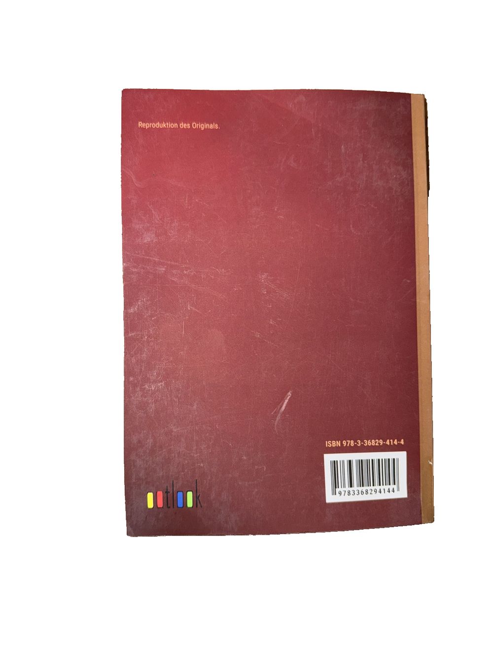 Das zweite Gesicht: in Grodruckschrift, DaveyDooDeals – a red hardcover book with a white background
