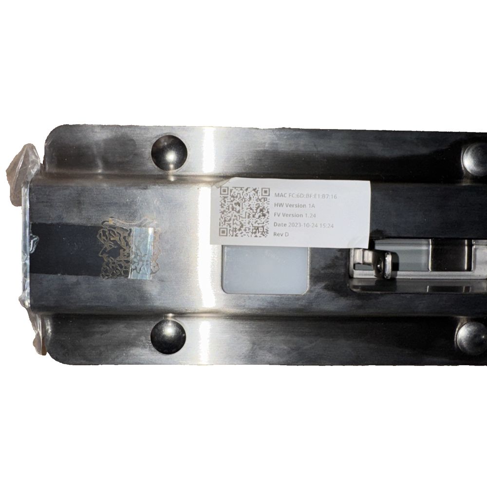 Smart Warehouse Garage Door Flat Door Latch And Lock Version 1A, Unbranded – a metal plate with a metal latch