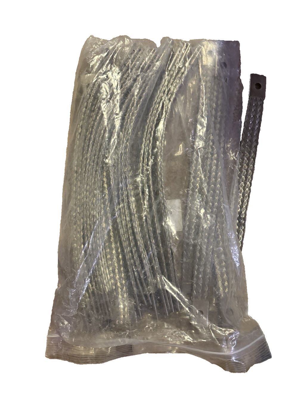 16" x 1.25" Braided Grounding Straps (Pack of 23), DaveyDooDeals – a bag of silver foil foil