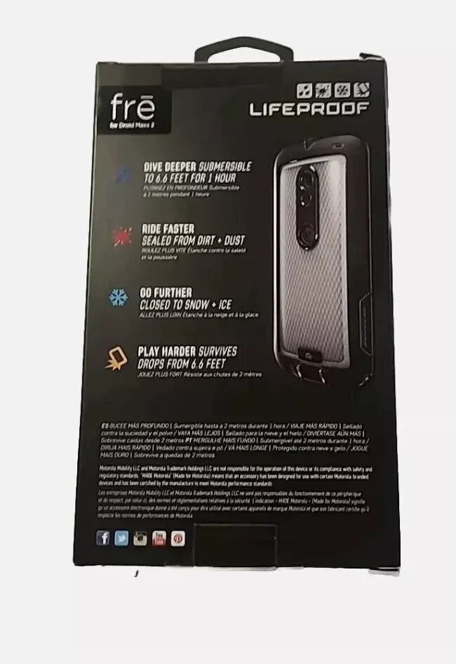 Lifeproof Fre Case for Droid Maxx 2 - Waterproof, Rugged & Lightweight Blacks – lg force case for iphone x