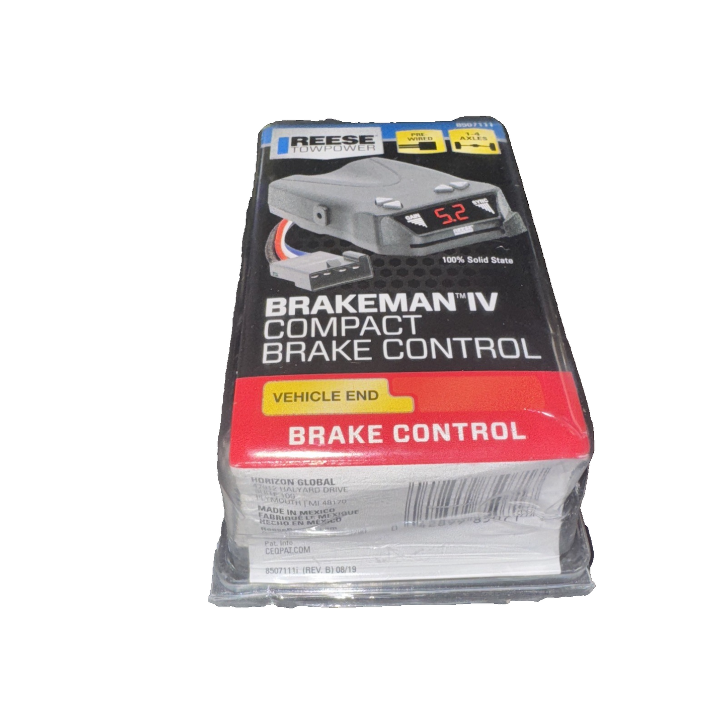 Reese Towpower 8507111 Brakeman IV Compact Brake Control, Regular, Small
