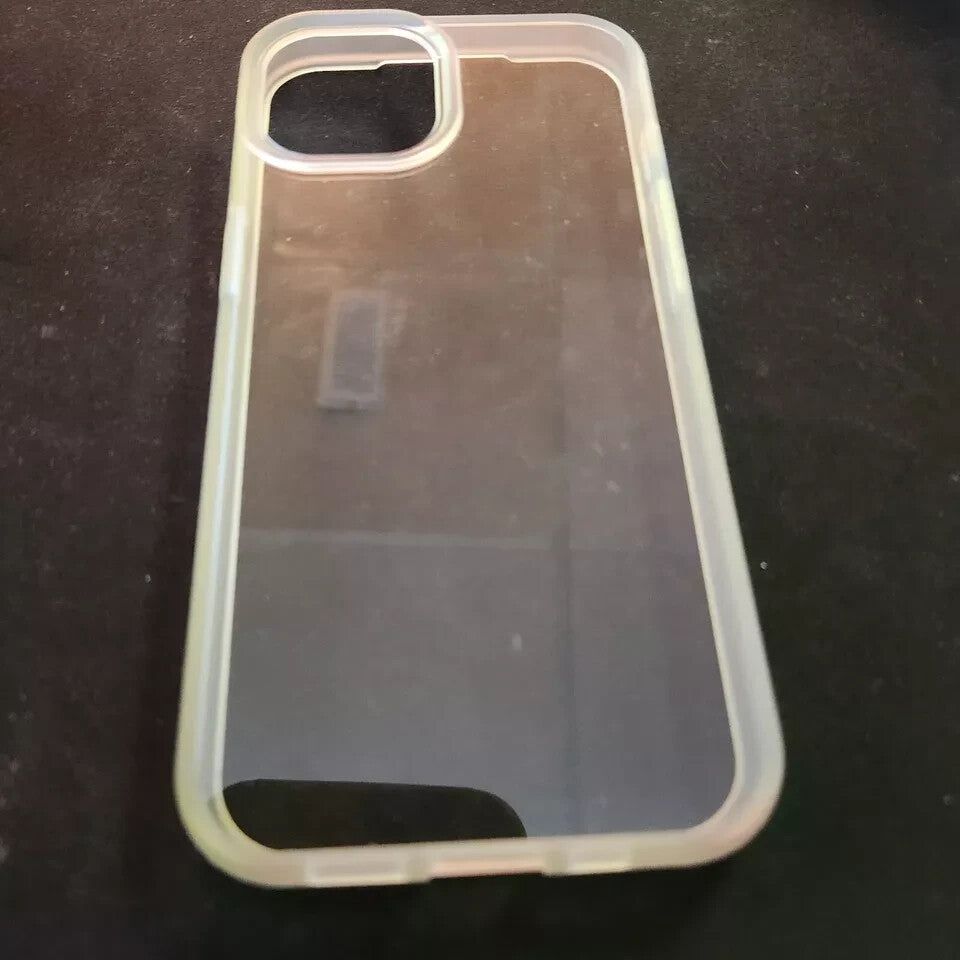 OtterBox iPhone 13 Prefix Series Case - Clear, Ultra-Thin, Pocket-Friendly Desi – a clear phone case sitting on a table
