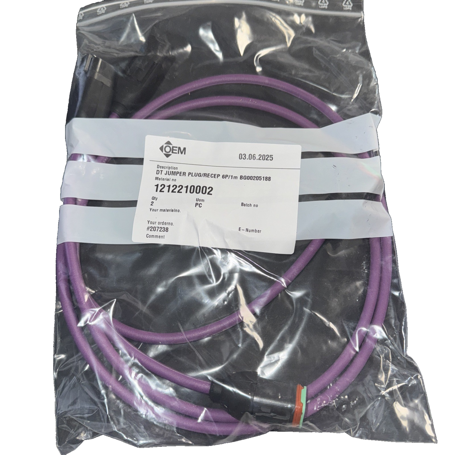 1212210002 DT Jumper Plug 2 Pack