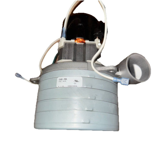 PEMS Q6600-099A 120V 5-Stage 5.7-Inch TBP Vacuum Motor, DaveyDooDeals – a white and gray blower with a white handle