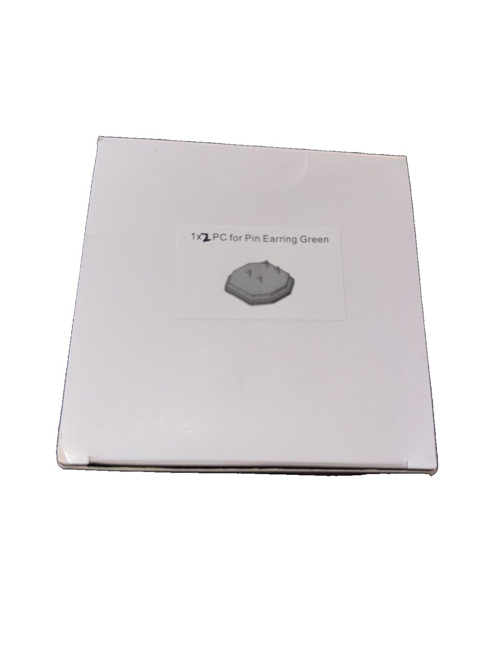 1 X 2 Pc Display FOr Pin Earring Green Pad, DaveyDooDeals – a white box with a black lid and a white lid
