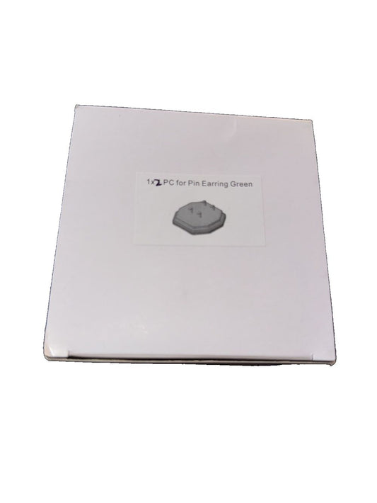 1 X 2 Pc Display FOr Pin Earring Green Pad, DaveyDooDeals – a white box with a black lid and a white lid