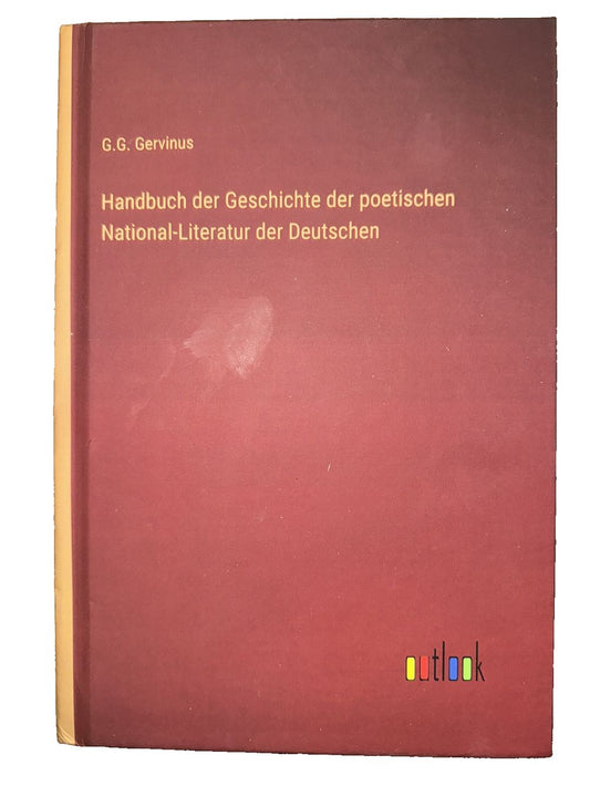 Handbuch der Geschichte der poetischen National-Literatur der Deutschen, DaveyDooDeals – the book cover of the german language
