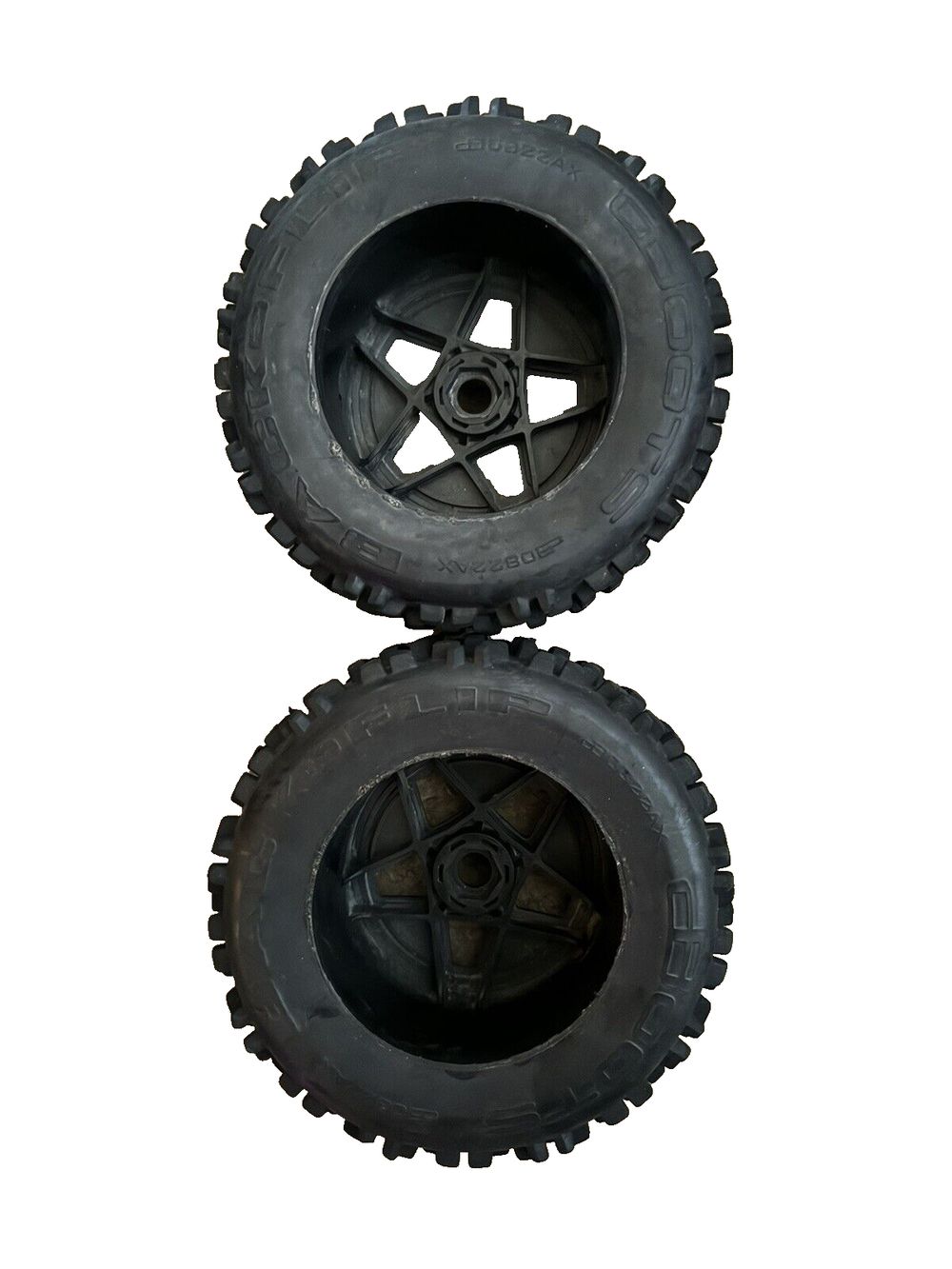 ARRMA dBoots FIRETEAM Tire Set, Glued (2), ARA550107, DaveyDooDeals – a pair of tires and wheels