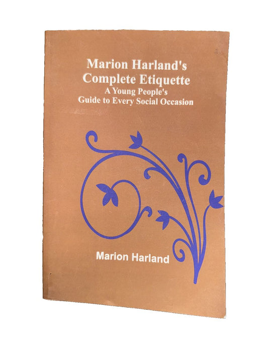 Marion Harland's Complete Etiquette; A Young People's Guide to Every Social Occa, DaveyDooDeals – the cover of marion hard ' s complete gui…