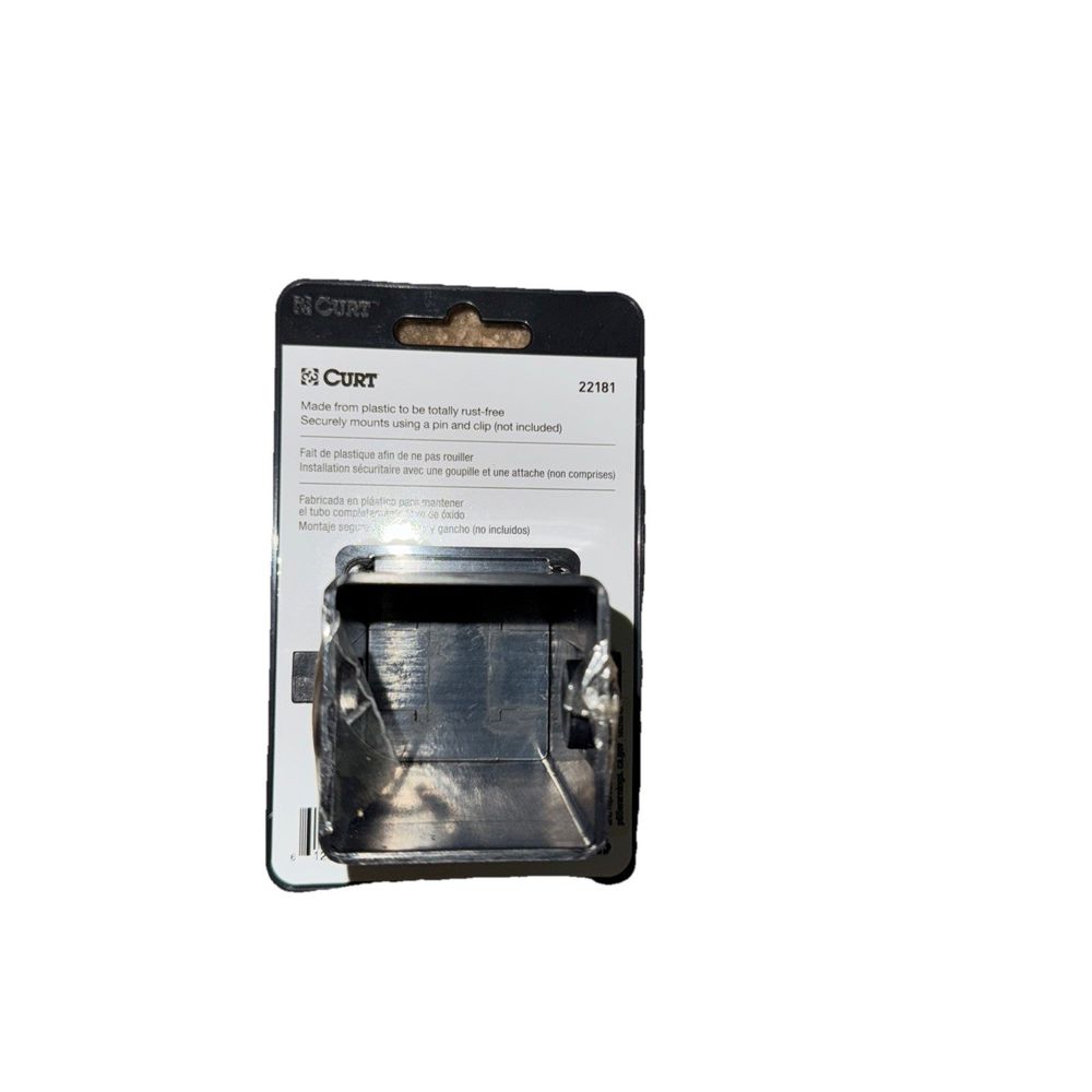 CURT Manufacturing 22181 2 In. Black Plastic Tube Cover, – a black ink cartridge with a white background