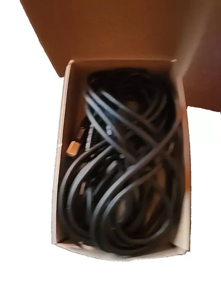 Usb 2.0 Printer Type Cable A-Male to B-Male 16Ft/4.8 M Amazon Basics – a brown box with a black and white cable