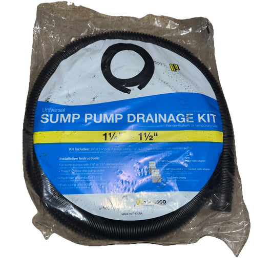 Prinsco Plastic Discharge Hose Kit 1-1/4 in. Dia. x 24 ft.