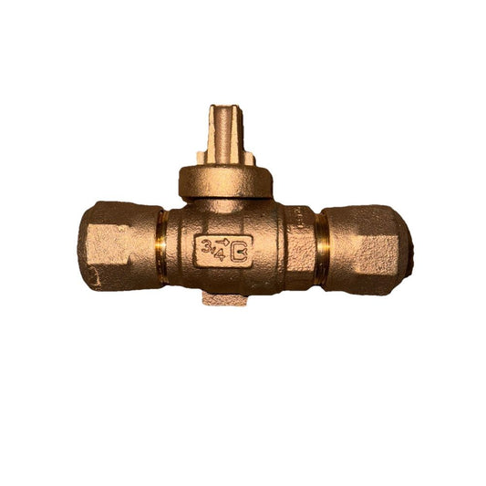 Cambridge Brass 203NL-H3H3 3/4 Valve, DaveyDooDeals – a brass ball valve with a brass handle