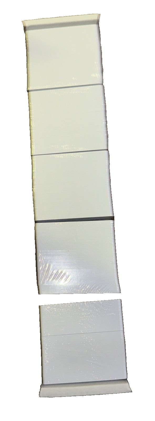 Blank ID Cards 8030-WHP-NM 500 Pack, Unbranded – a white plastic sheet with a white background