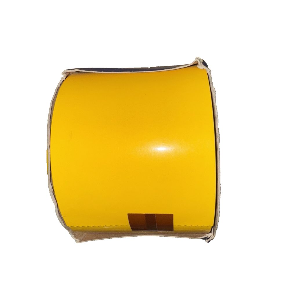 Brady Part: 104372 | Solid Colored ToughStripe® Tape 100' – a yellow tape on a white background