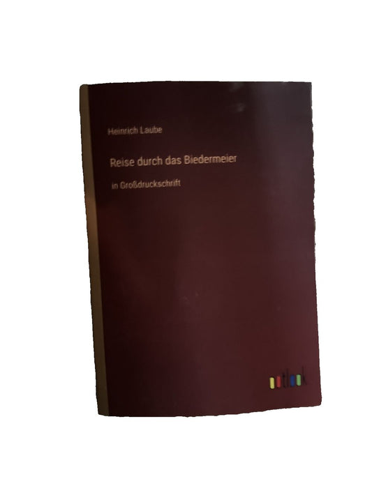 Reise durch das Biedermeier: in Grodruckschrift, DaveyDooDeals – the cover of the book, which is printed on a red background
