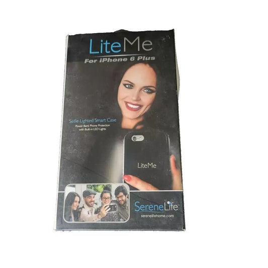 Serene Life iPhone 6s Plus Case - Lite-Me Selfie Lighted Smart Mobile Case, Buil, SereneLife – litme for iphone plus