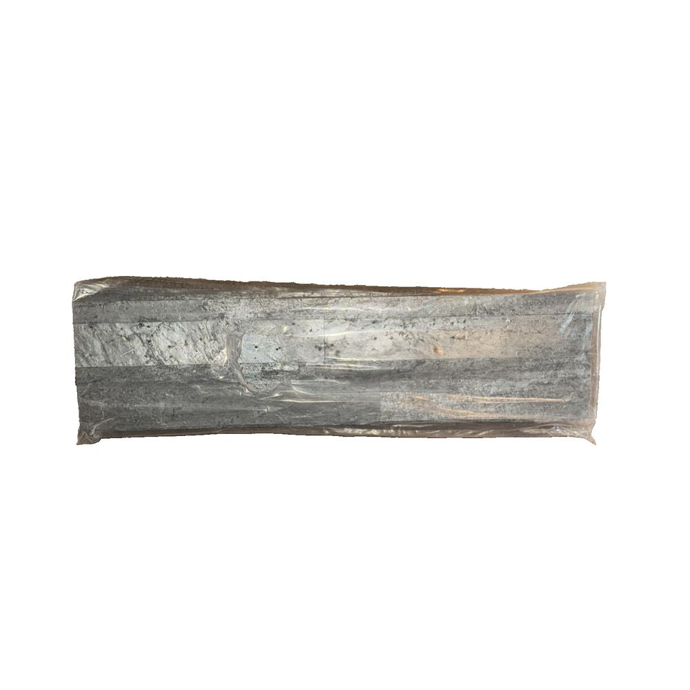 Durable Oyster Gray Peel & Stick Stone Tiles 12-Sheet Pack for Interior Upgrade – a piece of wood with a white background