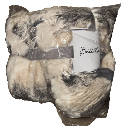 BATTILO HOME Fluffy Faux Fur Blanket