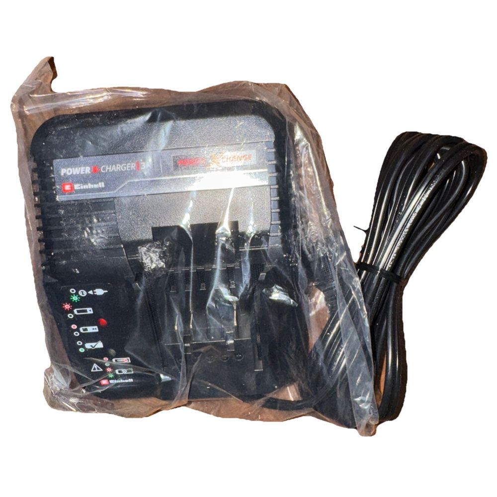 Einhell X-Charge Fast Charger Battery Charger – a black and white bag with a black cord