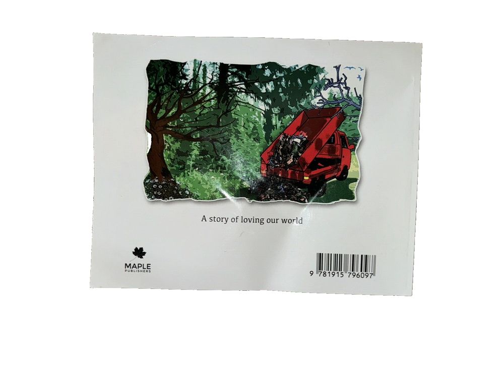 Hafro and the Ghostly, Ghastly Rubbish, DaveyDooDeals – a red car is parked in the woods