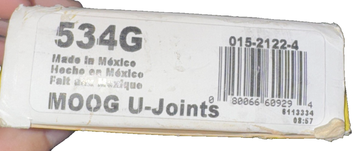 MOOG U-Joint 534G Professional Replacement U-Joint MOOG 534G