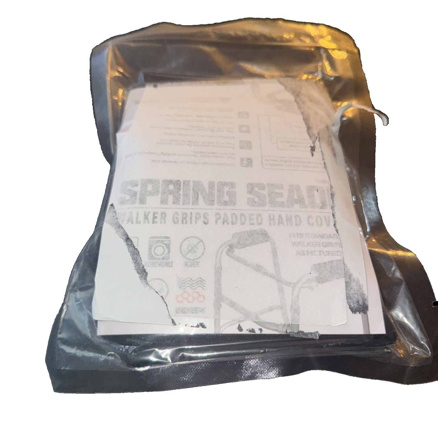 Spring Seon Black Padded Walker Hand Grips