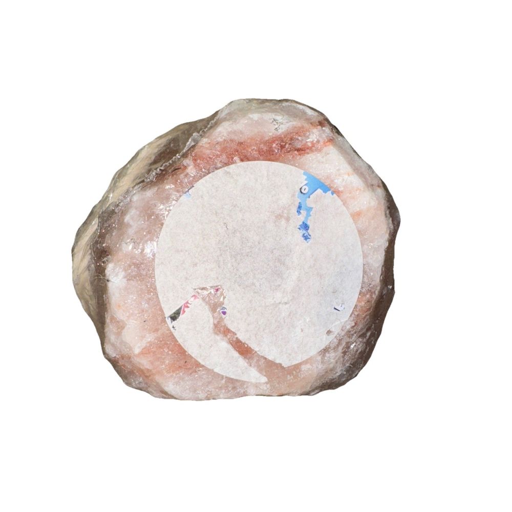 Likit Himalayan Rock Salt Lick, DaveyDooDeals – a pink quartz with a white background