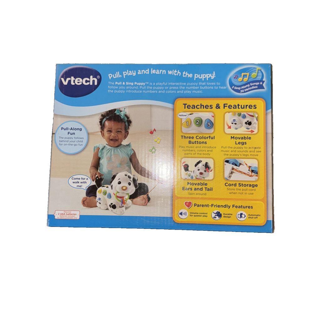 VTech Pull and Sing Puppy Learning Toy New in Box – vtch play with the puppy