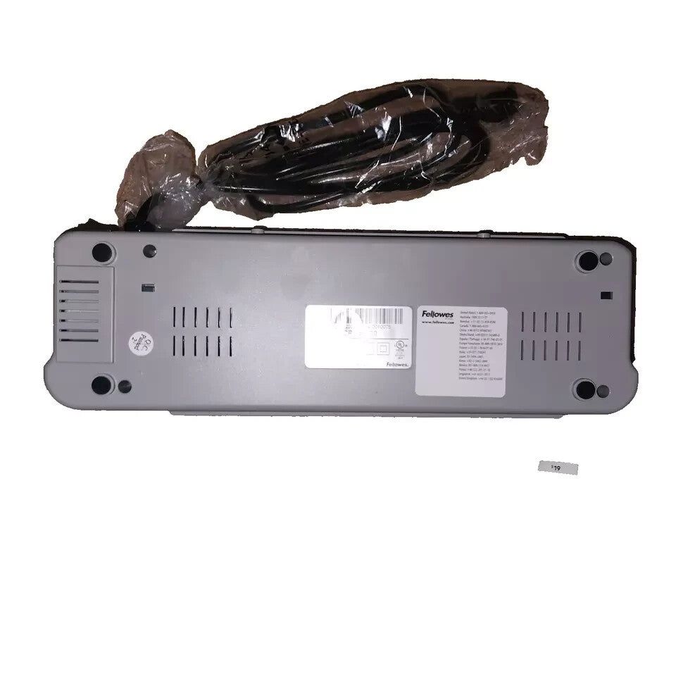 Fellowes Halo 95 Laminator with Pouch Starter Kit (5753001) – Damaged Packaging – a black plastic bag with a plastic bag on top