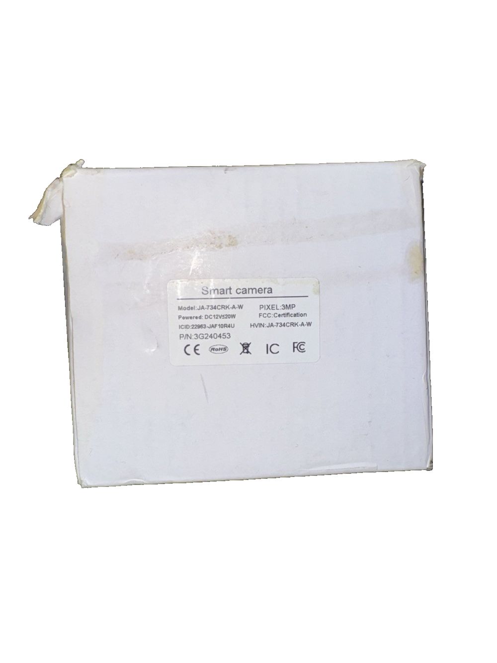 WiFi Security Camera 3MP, IP67,Motion/Human Detection, and Alert,Floodlights,, Unbranded – a white box with a white label on it