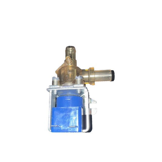 Bunn 27370.0007 Coffee machine Water Solenoid Valve 12W 60Hz 120V – a brass valve with a blue valve
