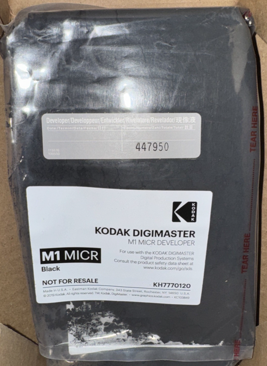KH7770120 – Kodak M1 MICR Developer for DigiMaster Series inc. 9150, E150, EX150