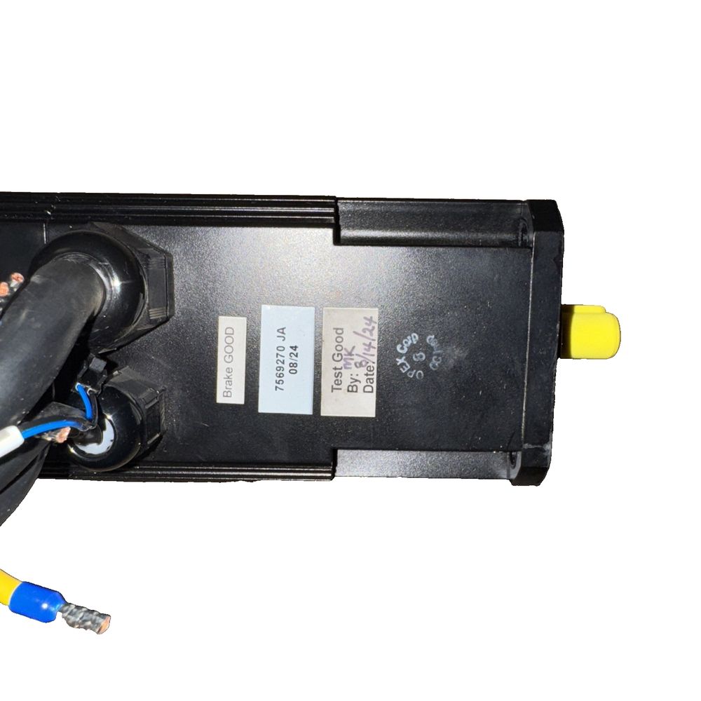 Infranor Mavilor Servo Motor FP0207900999B9 FP-0207 – a black power cord with a yellow cord