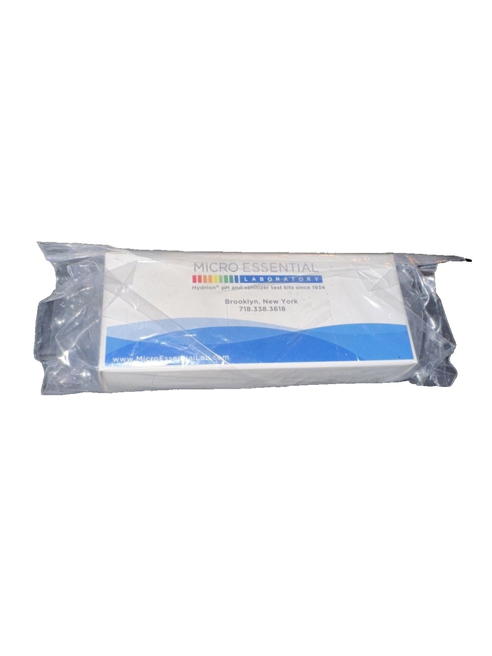 Hydrion PH pencil – a white plastic bag with a blue and white label