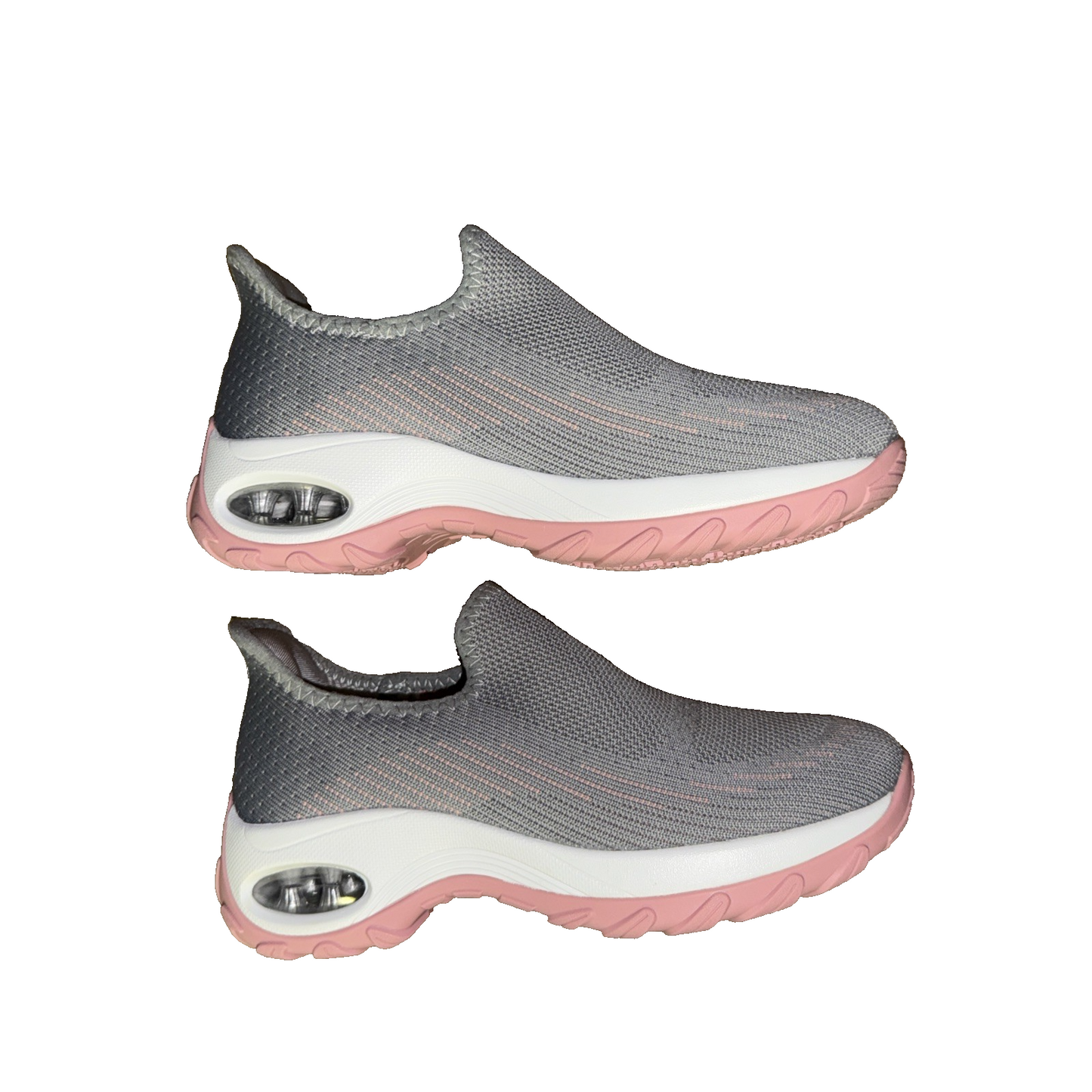 STQ Walking Shoes Womens Comfortable Slip on Sneakers Pink Size 7