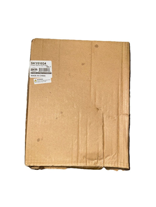 Brake Backing Plate SKP SKY01034 – a brown cardboard box with a label on it