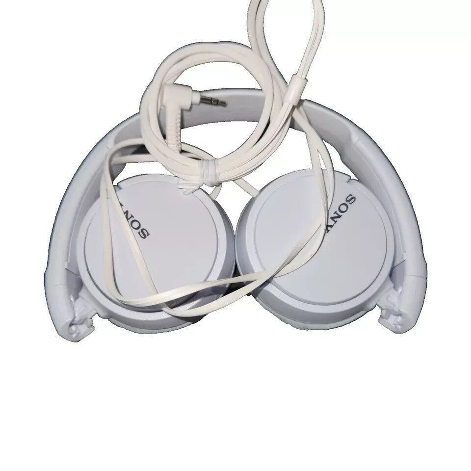Sony MDRZX110 ZX Series Stereo Headphones - White, Lightweight & Comfortable – a pair of headphones with a white background