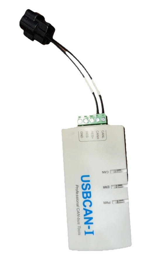USBCAN-I Single Channel w/ Isolation USB CAN Analyzer Professional CAN-BUS Tool, DaveyDooDeals – a white battery with a black wire and a wh…