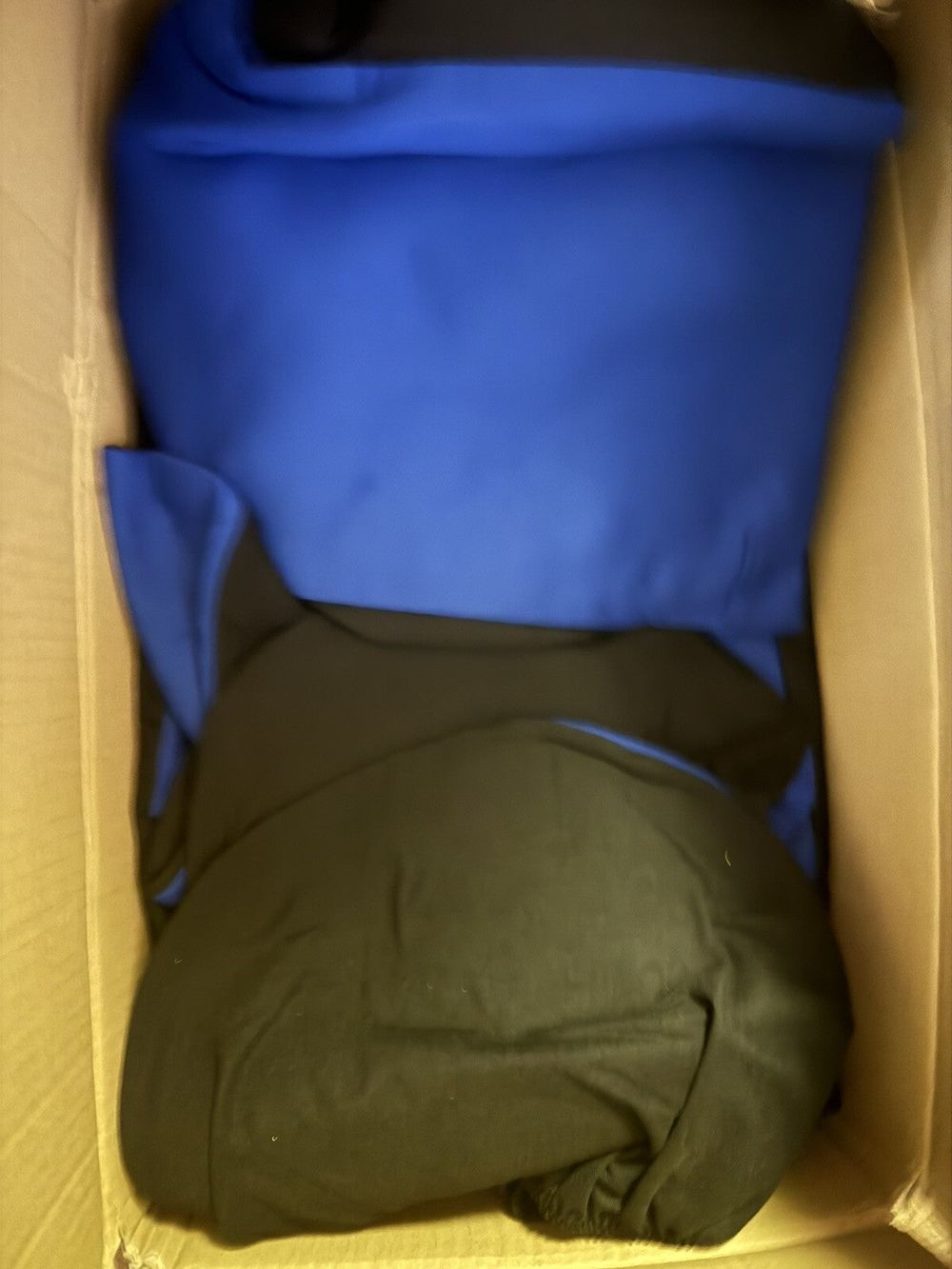 BDK PolyPro Car Seat Covers Full Set in Blue on Black Front and Rear Split Bench, BDK Poly Pro – a blue bag in a box