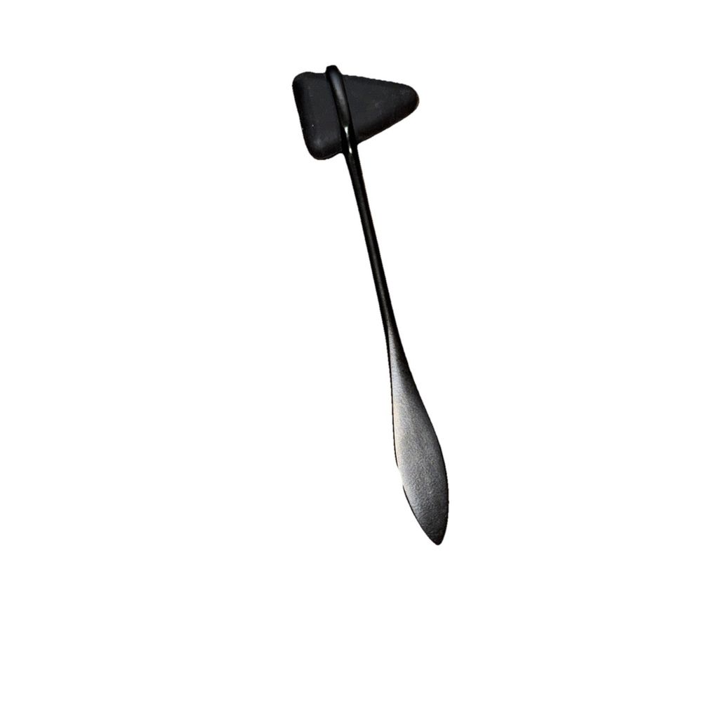 Primacare DH-3692 Taylor Neuro Hammer, 7-1/2" Length – a black and white object on a white background