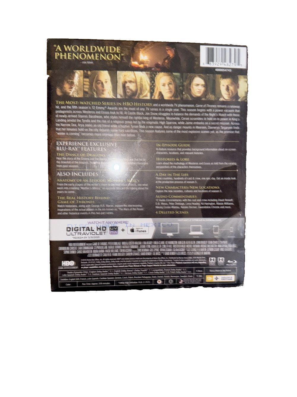 Game Of Thrones The Complete Fifth Season Blue-Ray New/Sealed, DaveyDooDeals – the lord ' s apprentice dvd