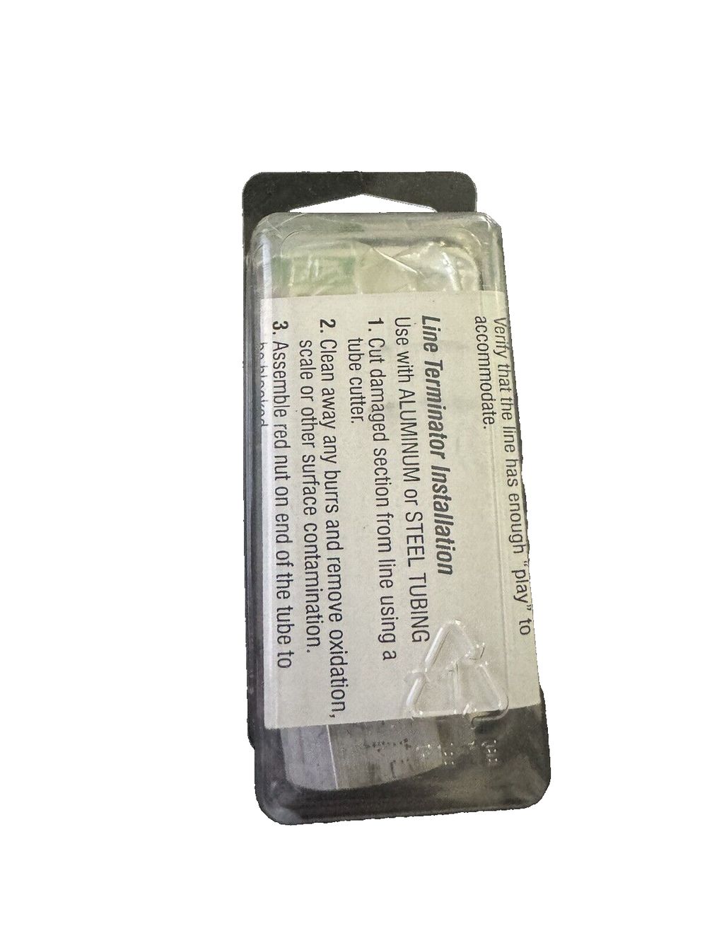 Dorman 800-995 5-8" O.D. Line Terminator Block Off Kit Ready To Paint If Needed – a battery battery with a white background