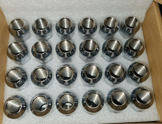 JiiinMiiin 24pcs M14x1.5 Chrome Lug Nuts, 14mmx1.5 Wheel Nuts with 19mm(3-4") He – a box of stainless steel nuts