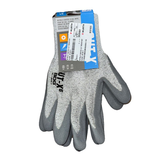 Wurth Nitrile Coated Cut Resistant Gloves A6 Size 9, BDG – a pair of gloves with a tag on the back