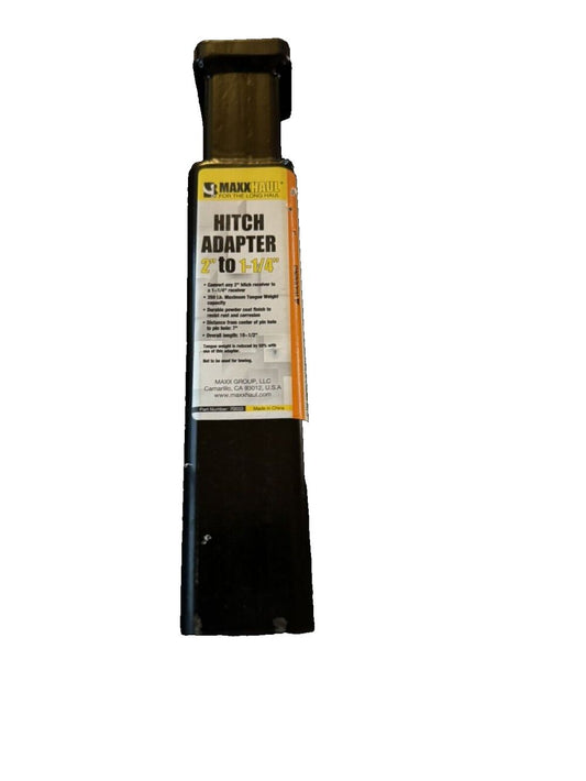 MaxxHaul 70033 2 inch to 1-1-4 inch Hitch Adaptor,Black – a tube of yellow paint