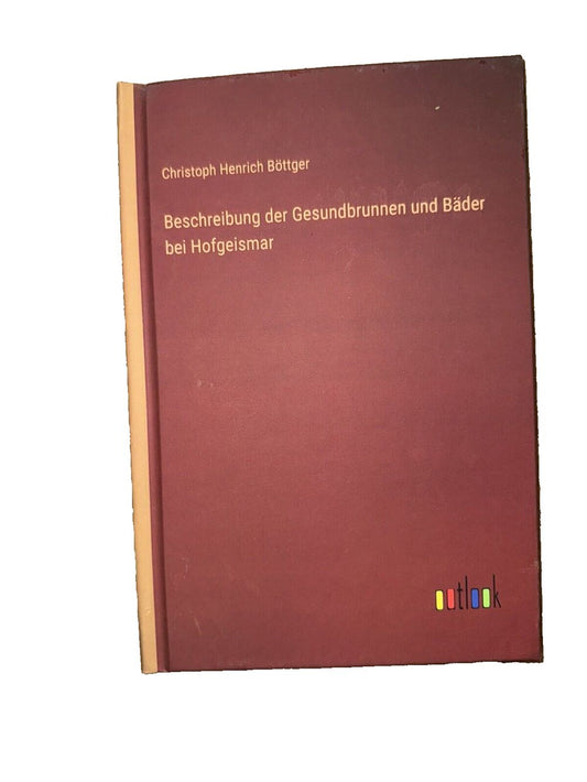 Beschreibung der Gesundbrunnen und Bder bei Hofgeismar, DaveyDooDeals – a book with a red cover and a white background