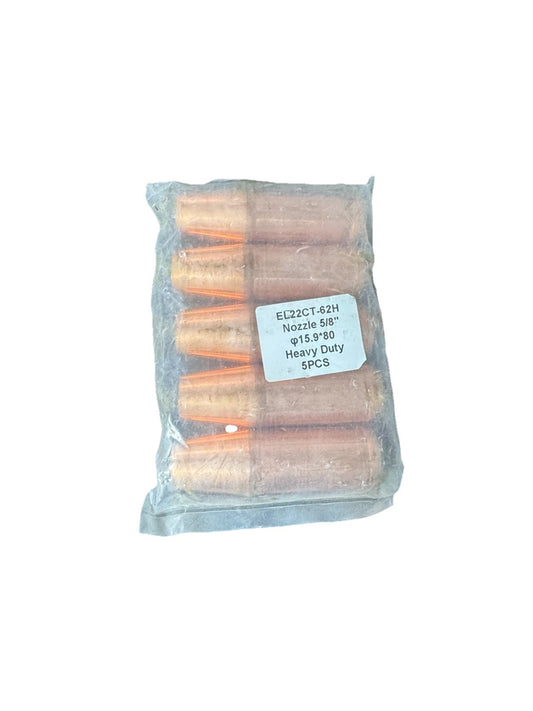 Tweco EL22Ct62H Nozzle EL 5/8"-15, 9mm Heavy Duty 6 Pack